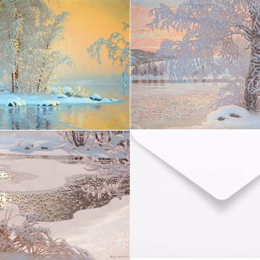 The Gustaf Fjaestad Christmas Card Collection (6 Card Pack).
