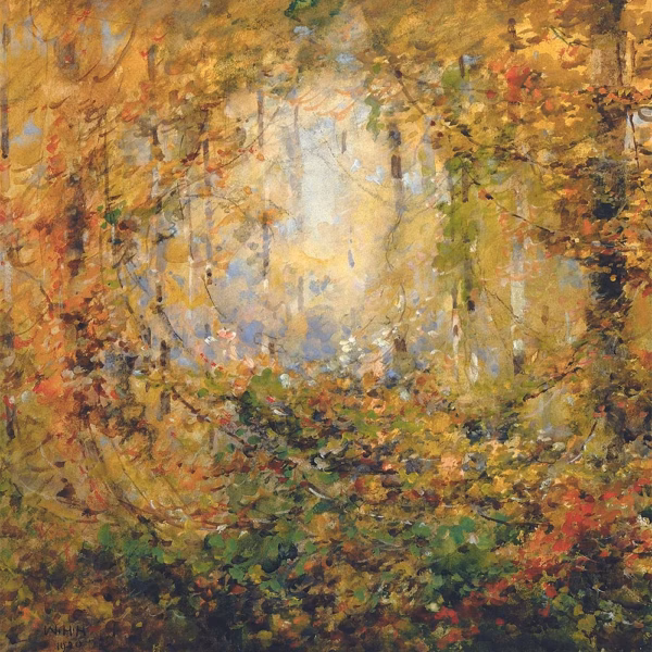 Autumn Greetings Cards: ‘Autumn Tangle’, William Henry Holmes, oil on canvas, 1920.