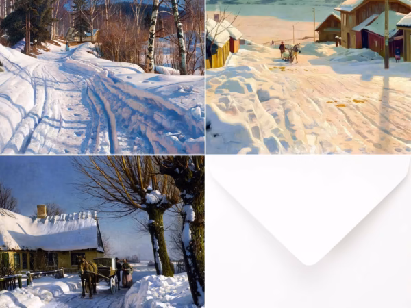 Peder Mørk Mønsted Christmas Card Collection (6 Card Pack).
