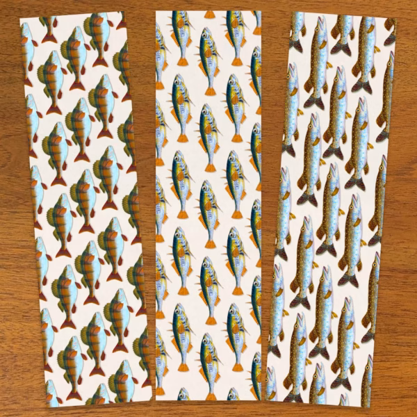 The Pike, Perch and Stickleback Bookmark Collection.
