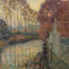 Autumn Greetings Cards: ‘Canal in Autumn’, Henri Le Sidaner, oil on canvas, 1913.