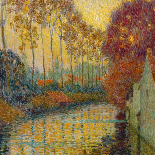 ‘Canal in Autumn’, Henri Le Sidaner, oil on canvas, 1913.