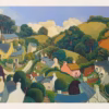 ‘Mrs. Randall’s Goats’, Jo March, acrylic on board. A4 Board Print.