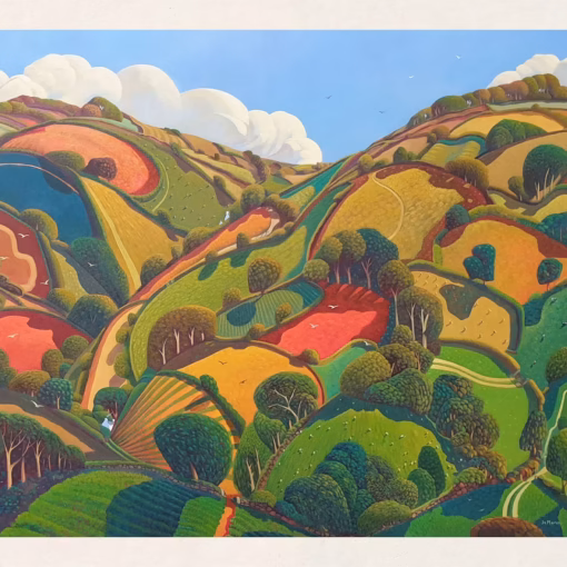 ‘Two Miles from the Sea’, Jo March, acrylic on board.