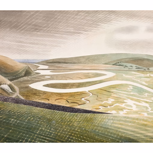 Eric Ravilious Prints: 'Cuckmere Haven'.
