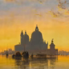 ‘Venice, Sunset Behind the Church of Santa Maria Della Salute’ Edward William Cooke, oil on canvas, 1855.