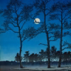 ‘Winter Moon at Toyamagahara’, Hasui Kawase, woodblock print, 20th century.