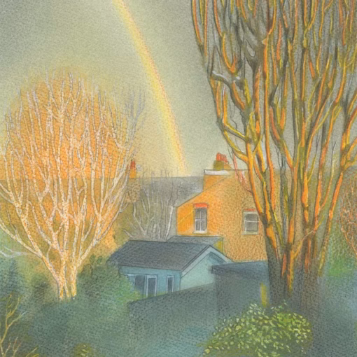 ‘After the Storm, St Margarets’, Ian Archie Beck, watercolour, 2022.