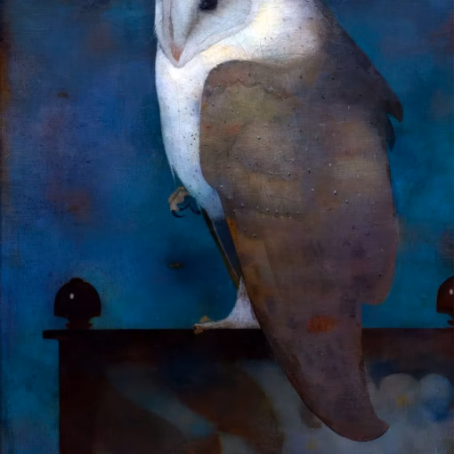 ‘Large Owl on a Screen’ Jan Mankes, oil on canvas, 1913.
