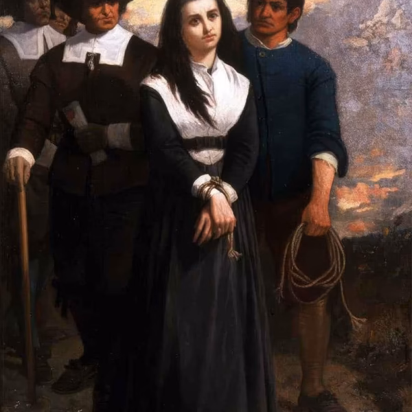 'Witch Hill (The Salem Martyr)', Thomas Satterwhite Noble, oil on canvas, 1869.