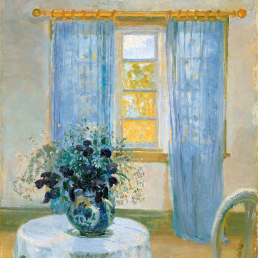 ‘Interior with Clematis’ Anna Ancher, oil on canvas, 1913.