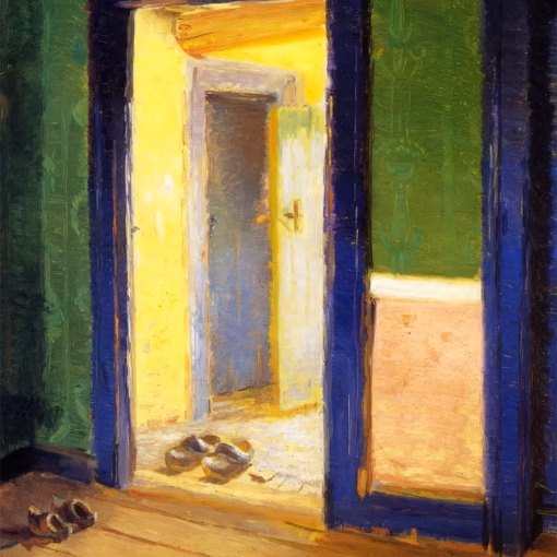 Detail from ‘The Dinner Hour’ Anna Ancher, oil on canvas, 1914.