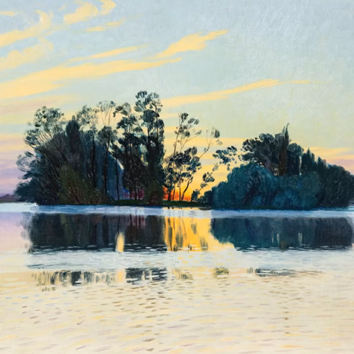 ‘Le Lac Glacé’ Charles Guilloux, oil on canvas, 1895.
