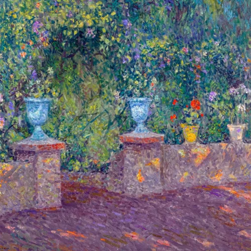 Detail from ‘Les Pots De Faïence’ Henri Le Sidaner, oil on canvas, 1928.