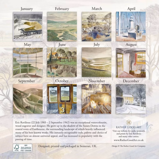 The Eric Ravilious Calendar 2027.