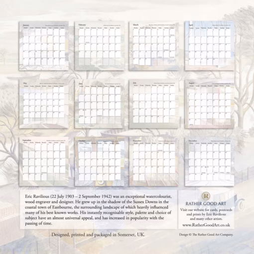 The Eric Ravilious Calendar 2027.