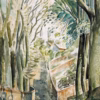 ‘Lane Near Lewes’ Eric Ravilious, watercolour, Early 1930s.