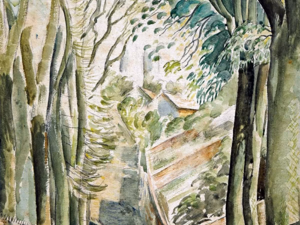 ‘Lane Near Lewes’ Eric Ravilious, watercolour, Early 1930s.