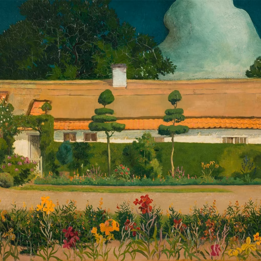 ‘The Flower Lover’ Valerius De Saedeleer, oil on canvas, 1925.