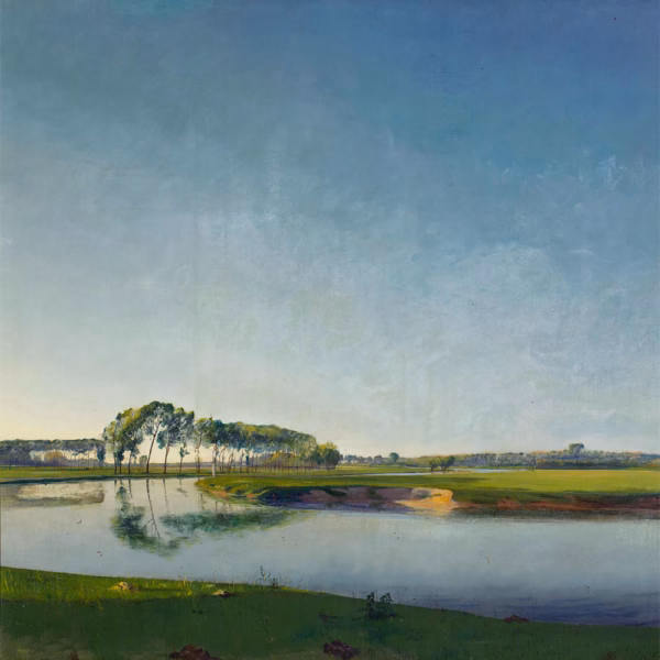 ‘The River: End of a Beautiful Day’ Valerius De Saedeleer, oil on canvas, 1905.