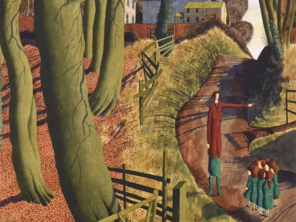‘The Pride of Miss Dorothy Fagence’ Simon Palmer, ink, watercolour and gouache.