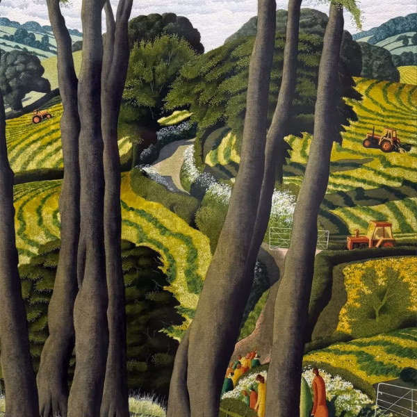 ‘The Pilgrimage of Philanthropic Philosophers’ Simon Palmer, ink, watercolour and gouache.