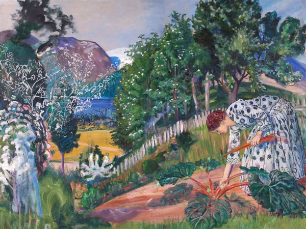 ‘Spring Evening in Jølster’ Nikolai Astrup, oil on canvas, 1926.
