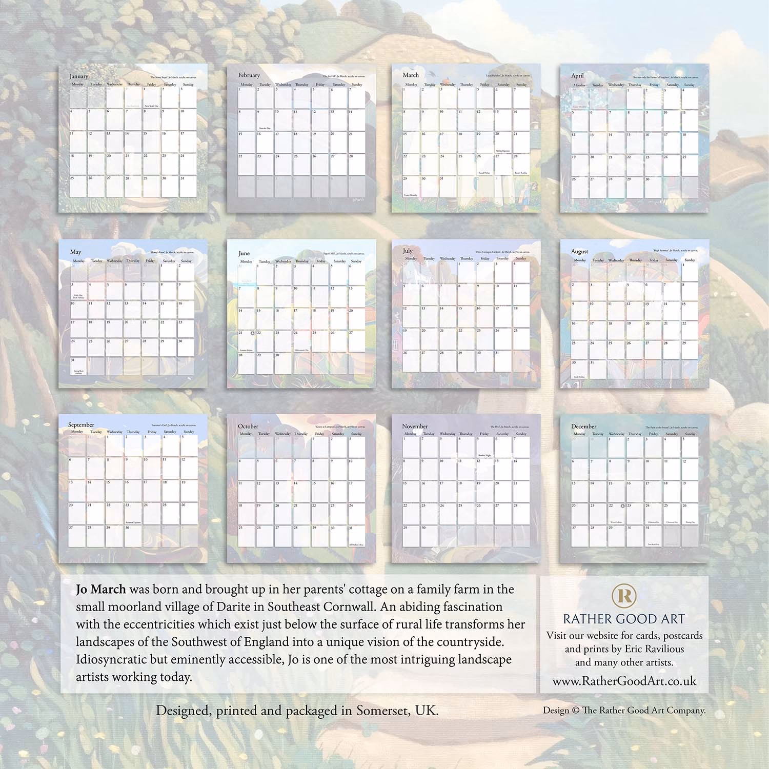 The Jo March Calendar 2027.