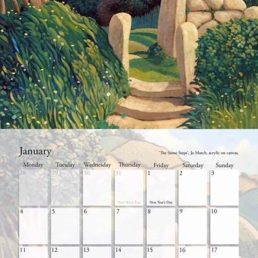 The Jo March Calendar 2027 - January.