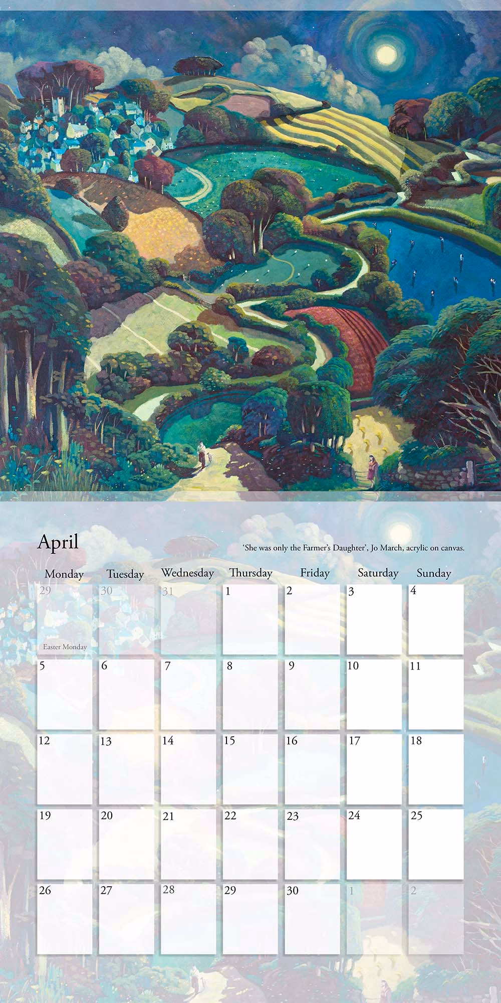 The Jo March Calendar 2027 - April.