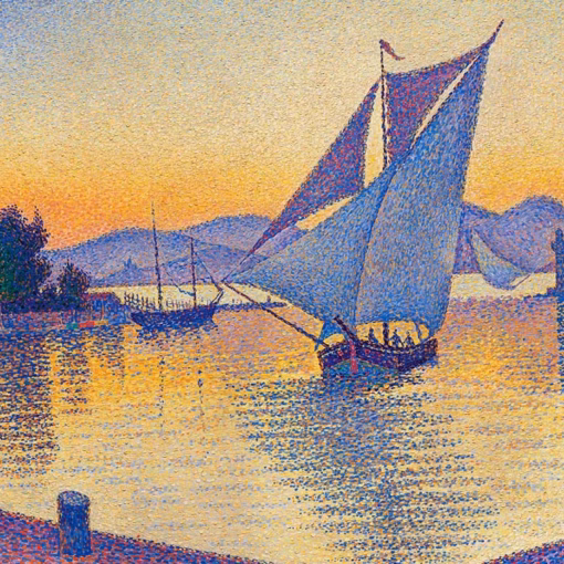 ‘Le Port Au Soleil Couchant, Opus 236’ Paul Signac, oil on canvas, 1892.