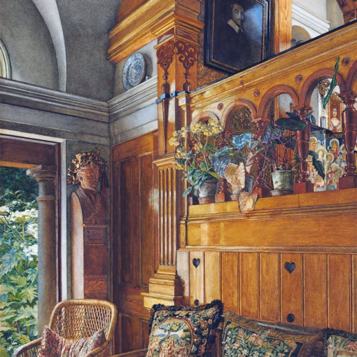 ‘The Garden Studio’, Anna Alma-Tadema, oil on canvas, 1886.