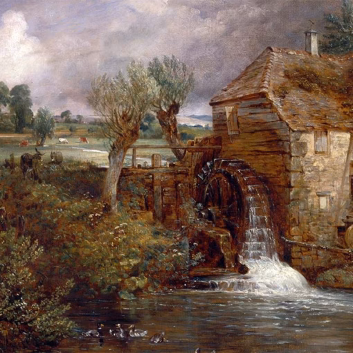 ‘Parham Mill, Gillingham’, John Constable, oil on canvas, 1826.