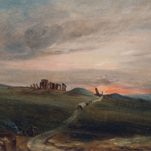 ‘Stonehenge at Sunset’, John Constable, oil on canvas, 1836.