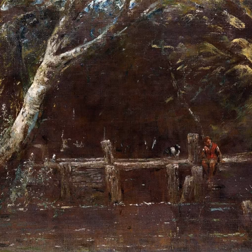 ‘The Lock’, John Constable, oil on canvas, 1820-25.
