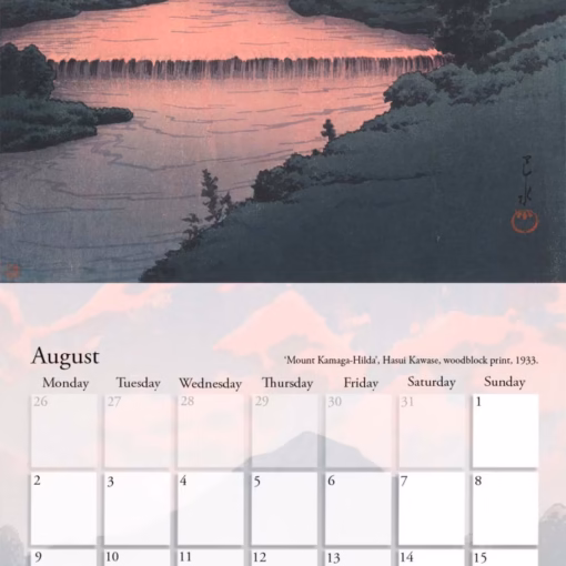 The Hasui Kawase Calendar 2027.