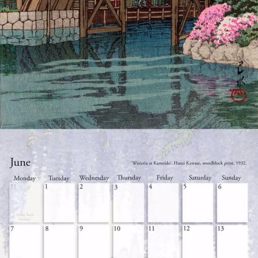 The Hasui Kawase Calendar 2027.