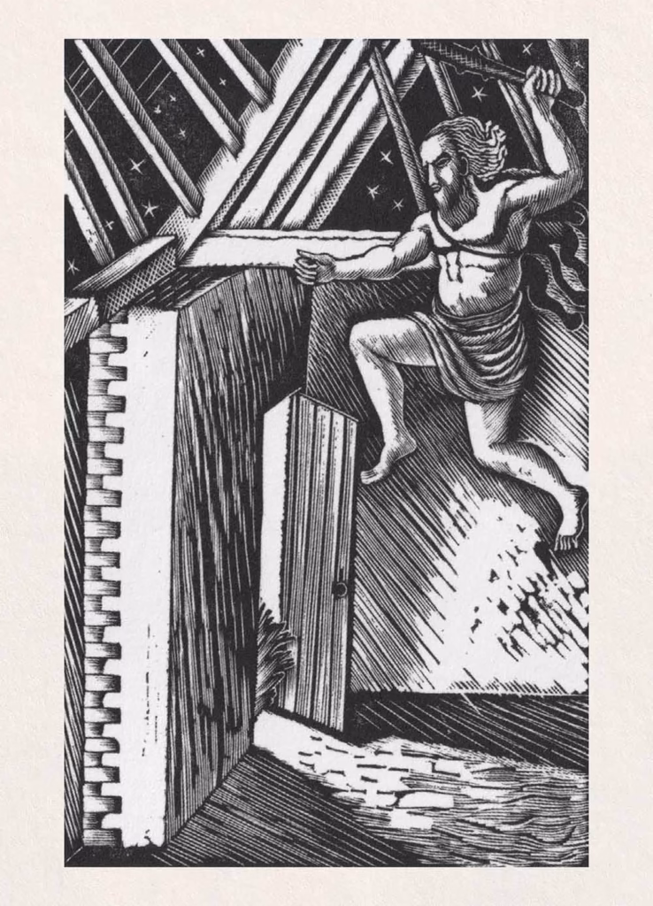 ‘January - Orion’, Eric Ravilious, wood engraving, 1928.