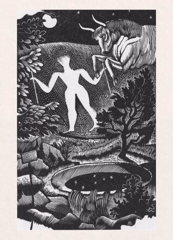 ‘May - Taurus’, Eric Ravilious, wood engraving, 1928.