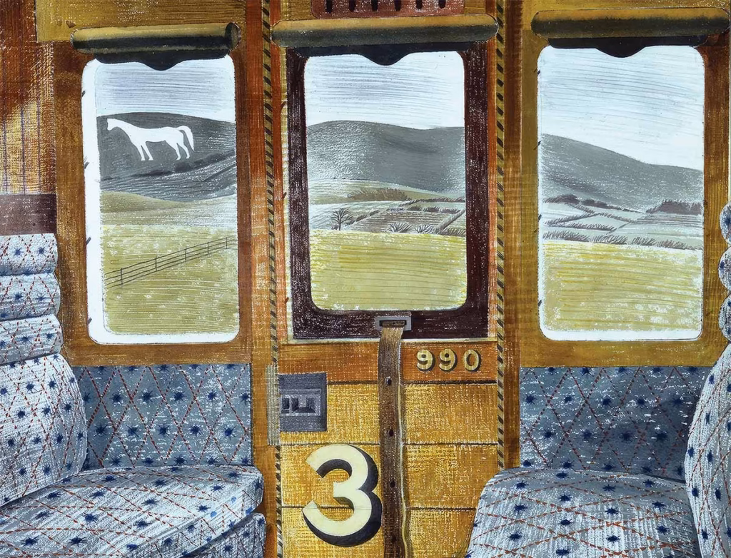Eric Ravilious, Train Landscape, watercolour, 1939.