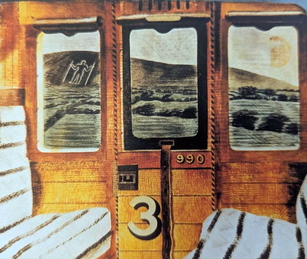 Eric Ravilious, Train Landscape alternative, watercolour, 1939.