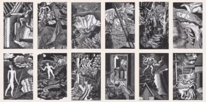 Eric Ravilious Zodiac - January to December.