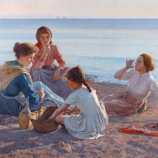 ‘La Merenda’ Elin Danielson-Gambogi, oil on canvas, 1904.