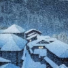 ‘Snow Storm at Hatori, Shiobara’, Hasui Kawase, colour woodblock, 1946.